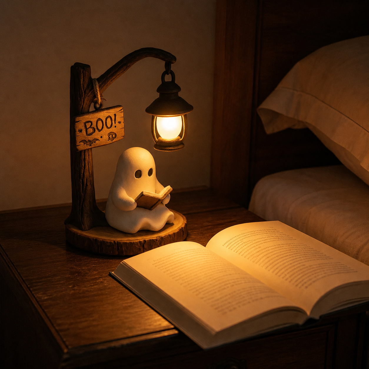 Staying Awhile ghost lamp in use realistic